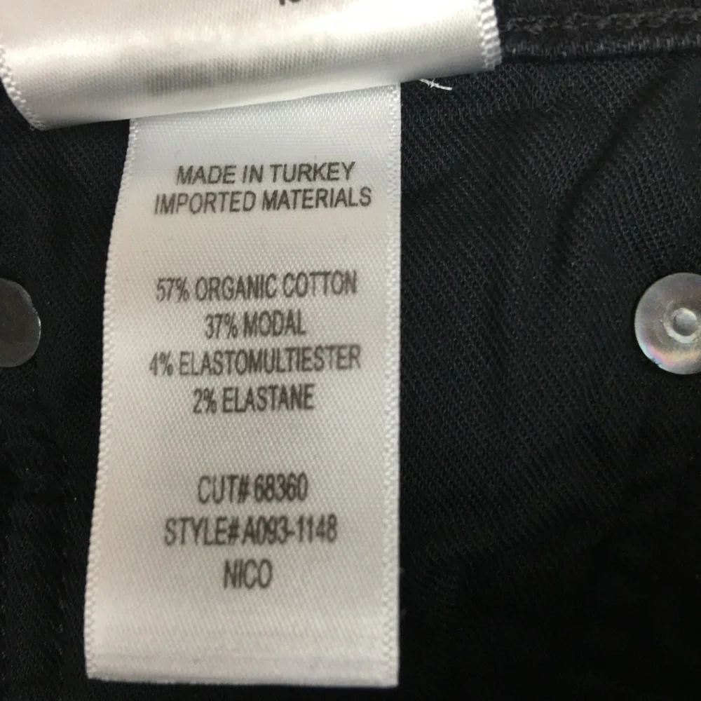 AGOLDE Nico High Rise Slim Jeans In Black Wash Size 26 - Picture 9 of 11